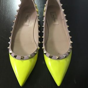 Valentino Rockstud Flats Size 38